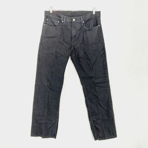 Levi's Black Cotton High Rise Straight Leg Jeans 4360